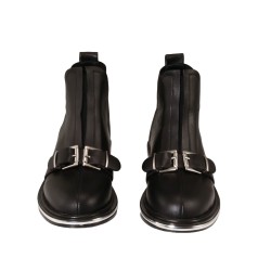 Black colour women ankle boots