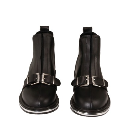 Black colour women ankle boots