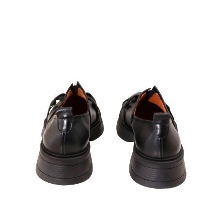 Black colour women court shoes