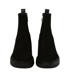 Black colour women ankle boots