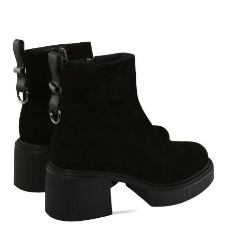 Black colour women ankle boots
