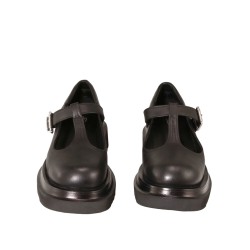 Black colour women court shoes