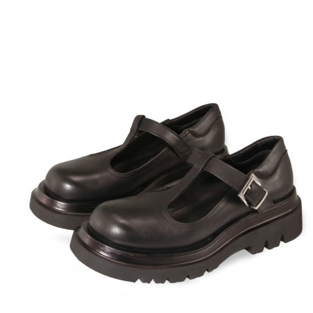 Black colour women court shoes