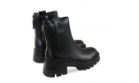 Black colour women ankle boots