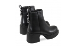 Black colour women ankle boots