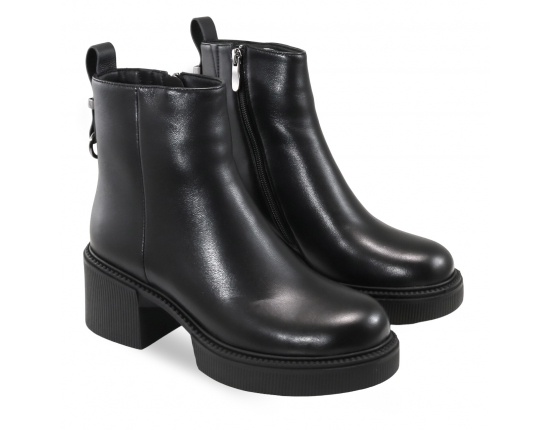 Black colour women ankle boots