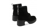 Black colour women winter shoes